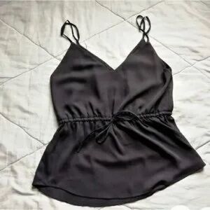 Aritzia Babaton Black V-neck Warren Cami